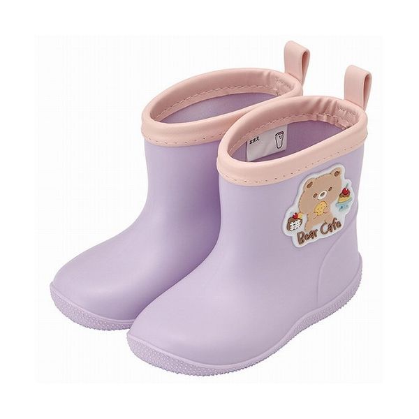 スケーター ワッペン 付き レインブーツ 長靴 キッズ 子供 14cm おしゃれ かわいい Bear Cafe RIBTW14 Skater(代引不可)