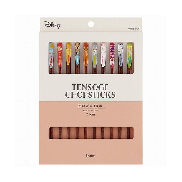 【商品詳細】天削げ箸10本セット！使いやすく持ちやすい21cmサイズ。先端部分は、すべり止め加工。複数本あれば世界観は伝わる。一膳ということではなく複数本から好きな2本を選べばいいという新しい切り口です。多くのストーリーがある、ディズニーならではのコンセプトです。自宅用はもちろんギフトやお土産にもちょうどいい商品です。お気に入りのキャラクターのお箸で気分も楽しくお食事を♪【品質表示】品名/合成漆器表面塗装の種類/ウレタン塗装表地の種類/天然木【商品サイズ(約)】箸の長さ：21cm※自動食器洗浄機・食器乾燥機・電子レンジ使用不可。●中国製※掲載画像はあくまでイメージです。実際の商品とは色、柄等が異なる場合がございます。何卒ご了承ください。【代引きについて】こちらの商品は、代引きでの出荷は受け付けておりません。【送料について】北海道、沖縄、離島は送料を頂きます。天削げ箸ミッキー&フレンズトイストーリーディズニー ドレスディズニー クラシック