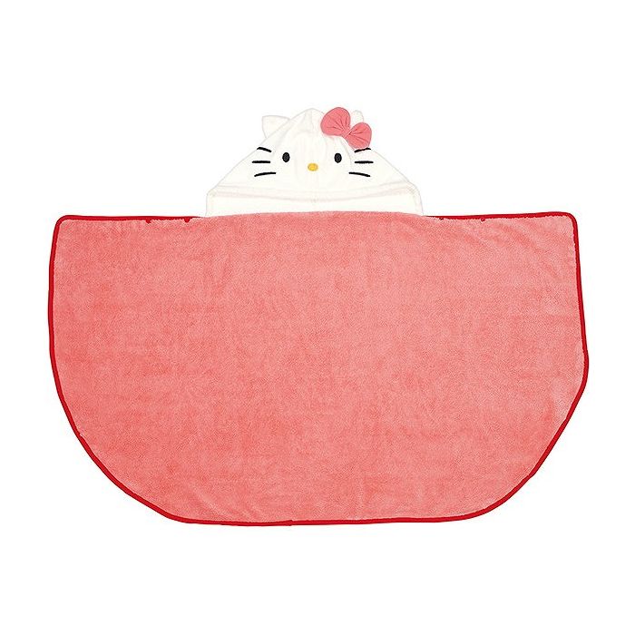 スケーター 吸水速乾タオル バスポンチョ フード付き 子供用 ハローキティ キャラクター かわいい 可愛..