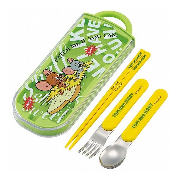 トムとジェリー 銀イオン抗菌 子供用 トリオセット 箸 スプーン フォーク トムとジェリー TACC2AG スケ..