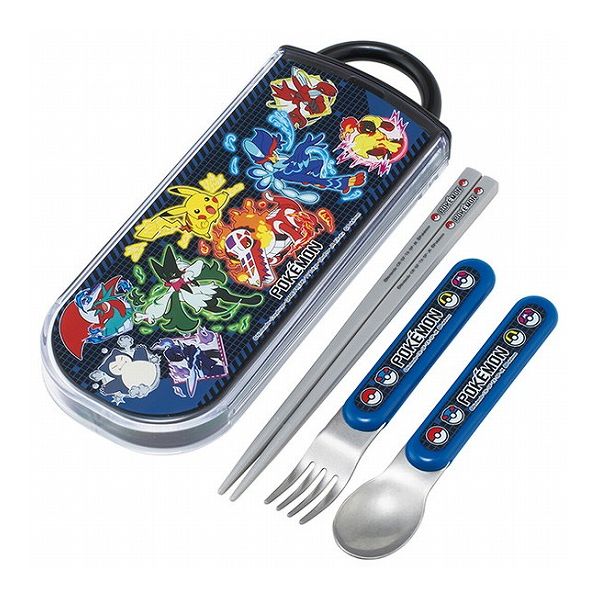 ポケモン25 銀イオン抗菌 子供用 トリオセット 箸 スプーン フォーク ポケモン25 TACC2AG スケーター S..
