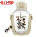 ミッキー&フレンズ スケーター ワンプッシュ ストロー ボトル 水筒 780ml ミッキー&フレンズ PDSH8DX Skater【送料無料】