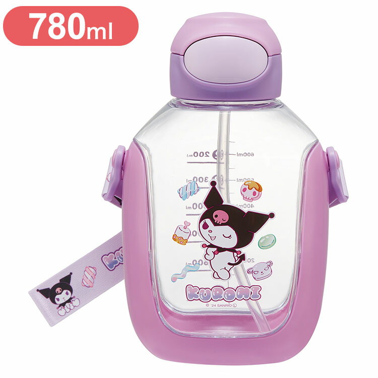 クロミ マシュグミ スケーター ワンプッシュ ストロー ボトル 水筒 780ml クロミ マシュグミ PDSH8DX Skater【送料無料】