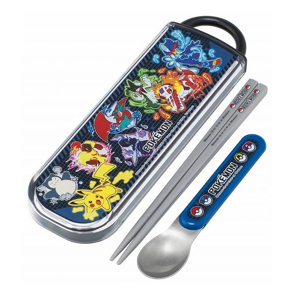 ポケモン25 銀イオン抗菌 子供用 箸 スプーン コンビセット ポケモン25 スケーター Skater CCA1AG キャラクター 可愛い かわいい