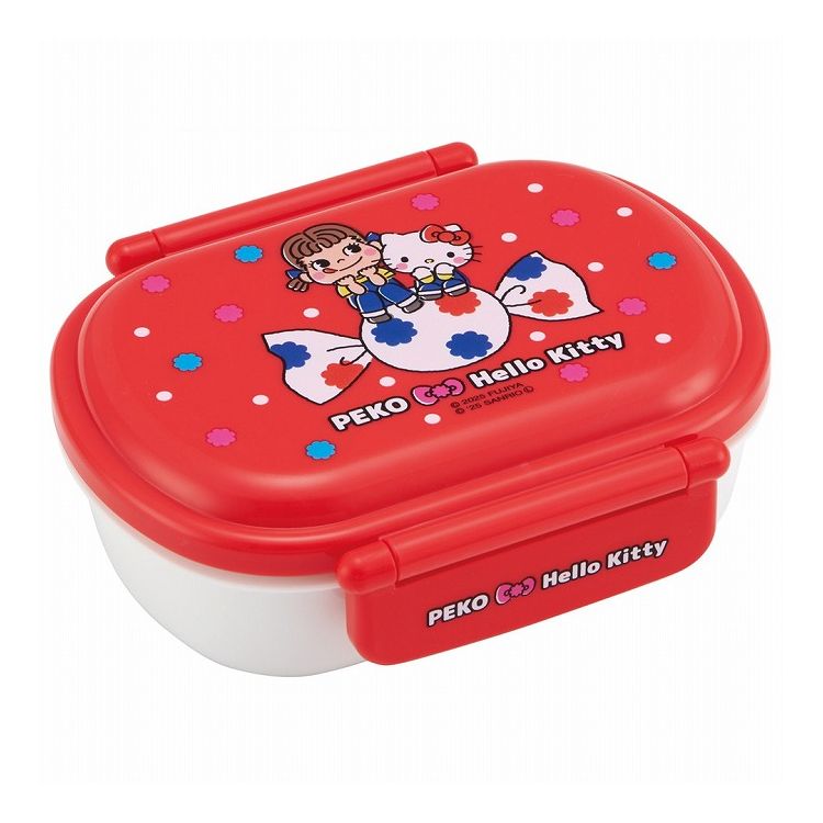 ペコちゃん×ハローキティ サンリオ sanrio 銀イオン 子供用 弁当箱 ランチボックス 360ml QAF2BAAG スケーター skater