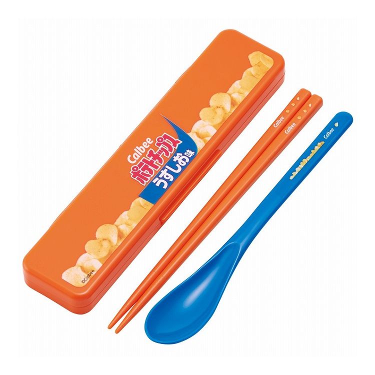 お菓子 デザイン カルビー ポテトチップス うすしお味 箸 スプーン コンビセット カチカチ鳴らない CCS..