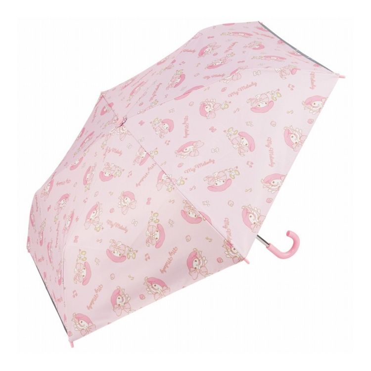 マイメロディ ビッグリボン 子供用 キッズ 晴雨兼用 折りたたみ傘 日傘 50cm UBOTSR1 キャラクター ス..