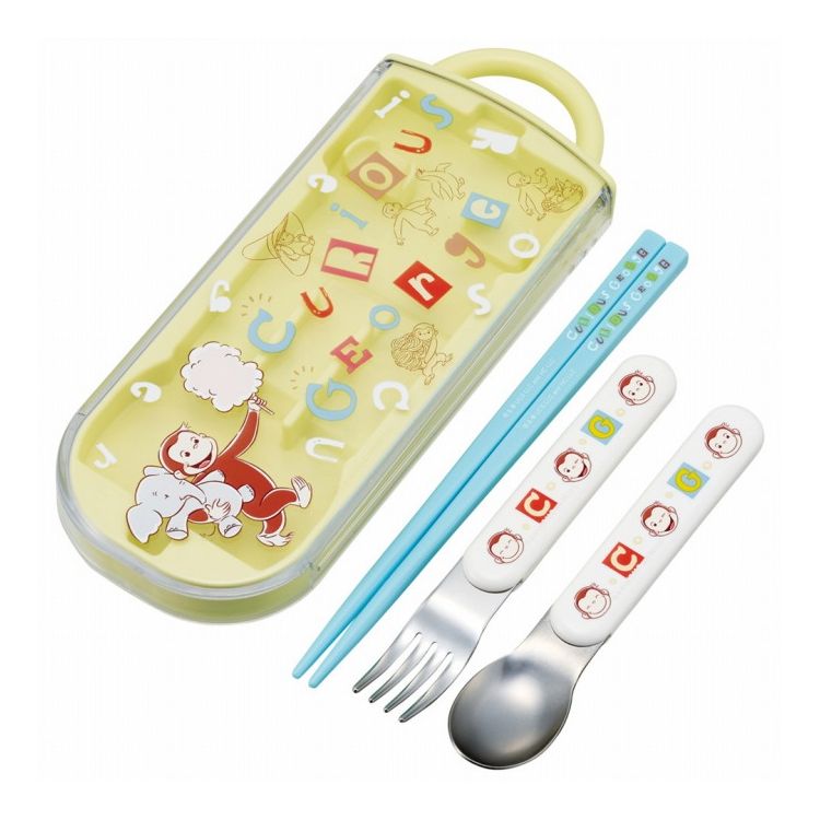 おさるのジョージ アルファ 子供用 キッズ トリオセット 箸 スプーン フォーク TACC2 キャラクター ス..