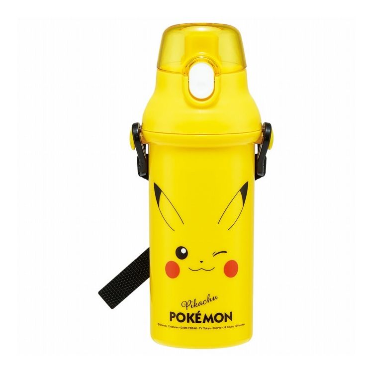 ポケモン ピカチュウ フェイス25 水筒 ボトル キッズ ワンタッチ プラスチック 直飲み 子供 かわいい 480ml PSB5SAN キャラクター スケーター skater【送料無料】