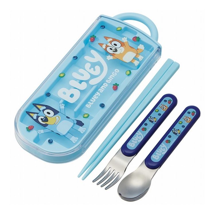 Bluey ブルーイ 子供用 トリオセット 箸 スプーン フォーク TACC2 子供 キャラクター スケーター skater