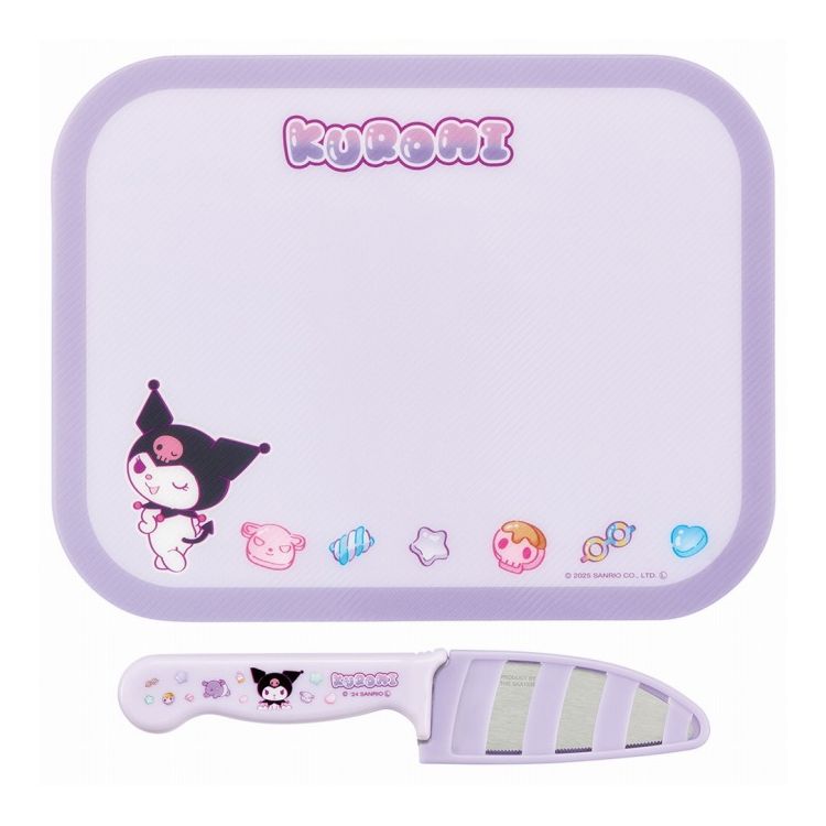 sanrio サンリオ クロミ マシュグミ 子供包丁 鞘 付き まな板 シート 子供用 包丁 安全 設計 調理器具 MSHK32 キャラクター スケーター skater【送料無料】