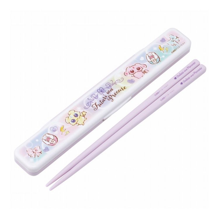 日本製 プリキュア ふたりはプリキュア 水彩デザイン 箸 箸箱 セット カチカチ鳴らない ABC3 スケーター skater