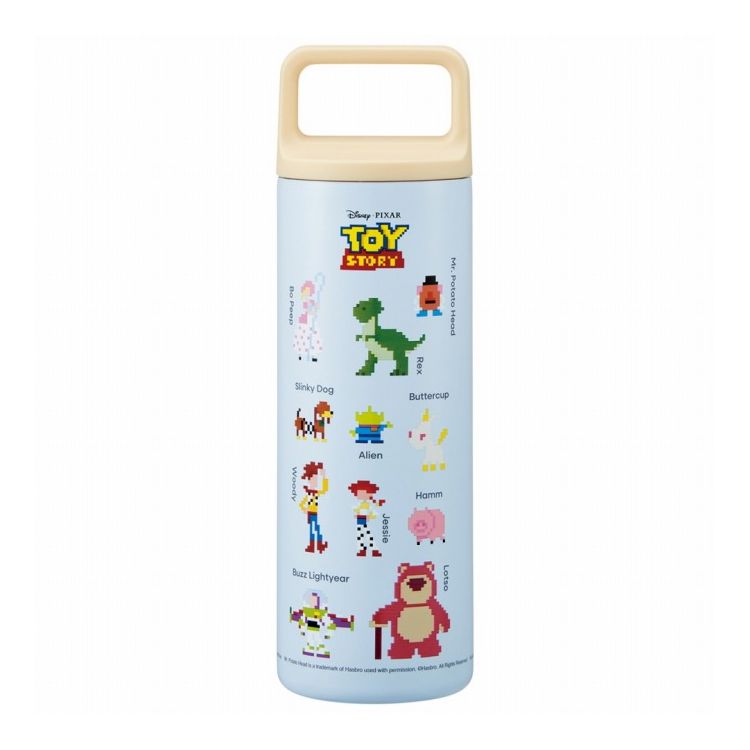ディズニー ピクサー トイ・ストーリー ピクセルアート 水筒 450ml キャラクター 真空ステンレス マグ スクエア ハンドル ボトル STSQH5スケーター skater【送料無料】
