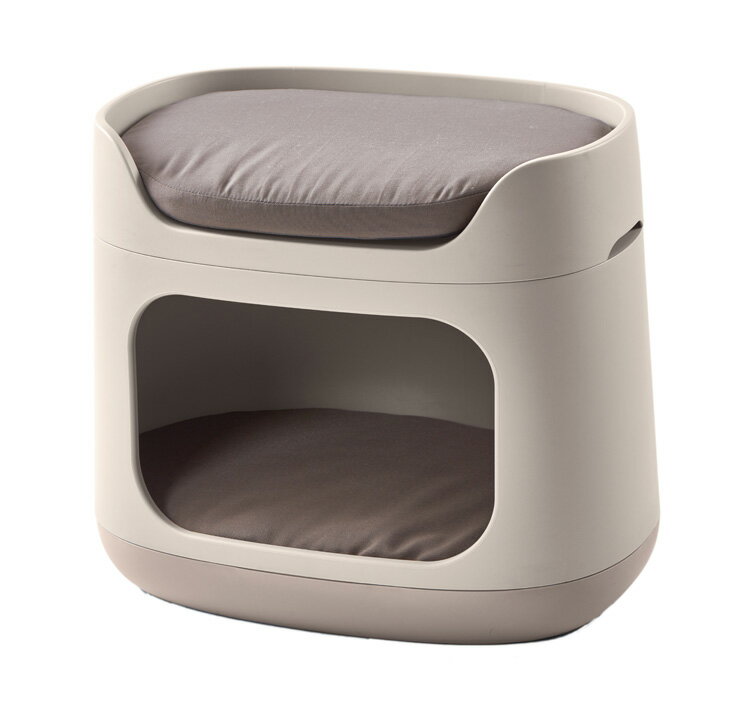 ペットバンクベッド ペット クッション 犬 猫 KETER ケータ— COZY ヨーロッパ製 ベージュ ベッド 犬小屋 ドッグハウス キャットハウス カーバー ペットクッション ニット キャリーバッグ 丸洗い 洗濯【送料無料】 2