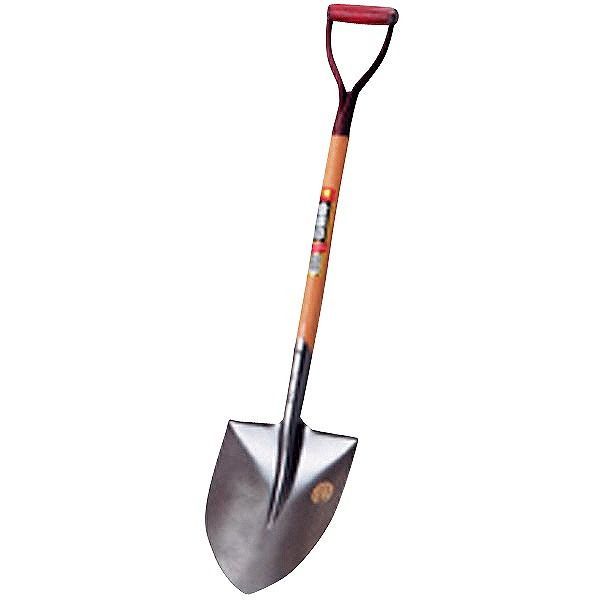 浅香工業 金象 A柄磨きショベル 丸形 #802【送料無料】