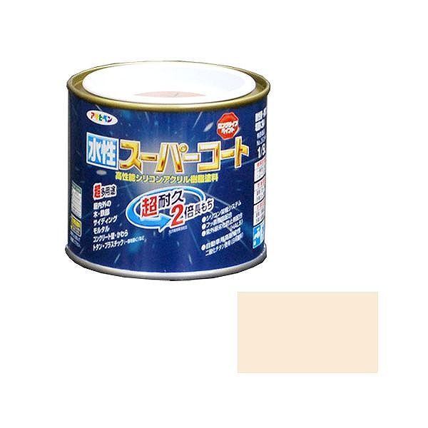 アサヒペン AP 水性スーパーコート 1/5L ミルキーホワイト