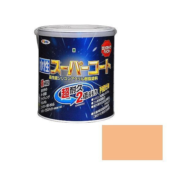 アサヒペン AP 水性スーパーコート 1.6L ティントローズ【送料無料】