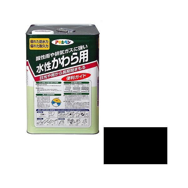 涂料, 修补剂, 各种材料 - アサヒペン AP 水性かわら用 14L スレートブラック【送料無料】