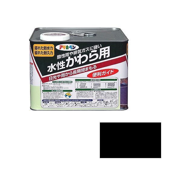 乐天商城 - アサヒペン AP 水性かわら用 7L スレートブラック【送料無料】