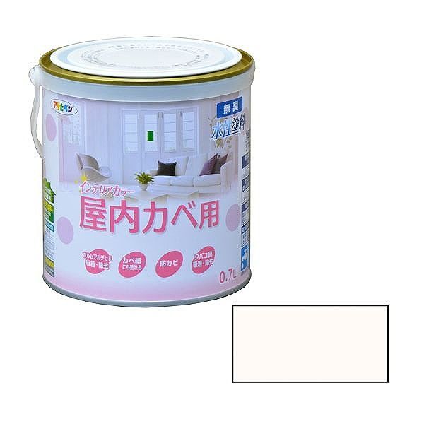 【商品詳細】カベ紙の上に直接塗れる塗料　塗料に含まれるVOC（揮発性有機化合物）は0.1%以下であり、シックハウスの原因とされるホルムアルデヒドを吸着・除去する環境保護塗料です。　カベ紙・ビニールカベ紙の上にも塗ることができます。　【送料について】北海道、沖縄、離島は送料を頂きます。