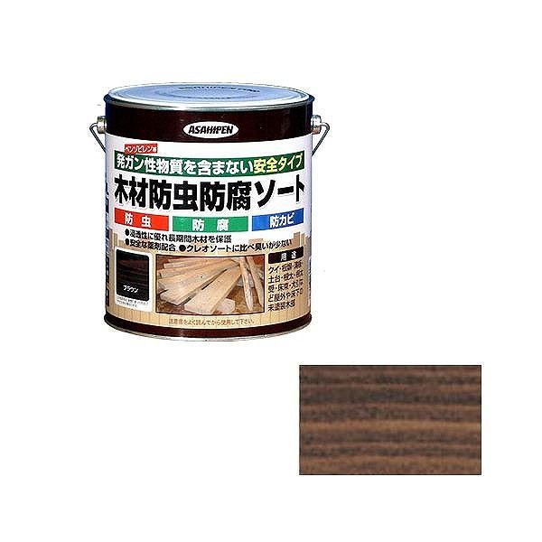 Paint - アサヒペン AP 木材防虫防腐ソート 2.5L ブラウン【送料無料】