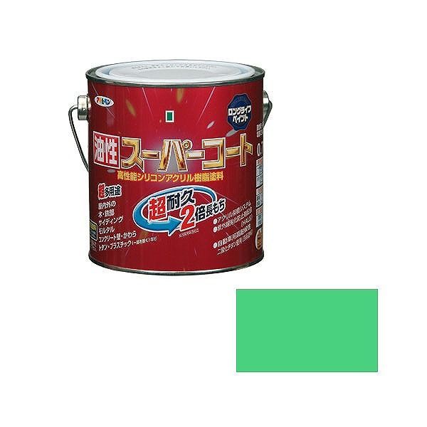 アサヒペン AP 油性スーパーコート 0.7L ライトグリーン【送料無料】