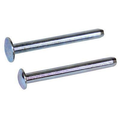 【商品説明】●ショベルのすくい部と柄部を止めるスチール製の替リベットです。●大と小のリベットが各1本のセットです。●ショベルの柄を交換するときに。●材質：スチール●重量：14g●大：43Xφ4.5mm●小：41.5Xφ4.5mm※メーカーの...