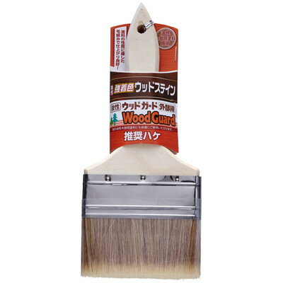 【商品説明】●アサヒペンおすすめの油性木部用塗料の推奨刷毛。 ●塗料の性質に適した毛組み。 ●厳選した化学繊維と豚毛を配合した独自の毛組みで塗りやすさと仕上がりの良さを実現。●油性ウッドガード外部用、油性強着色ウッドステインおよびその他の油性木部用塗料の塗装作業に●サイズ：100mm●毛丈：50mm●毛材質：化繊、豚毛※メーカーの都合によりパッケージ、内容等が変更される場合がございます。当店はメーカーコード（JANコード）で管理をしている為それに伴う返品、返金等の対応は受け付けておりませんのでご了承の上お買い求めください。【代引きについて】こちらの商品は、代引きでの出荷は受け付けておりません。【送料について】北海道、沖縄、離島は送料を頂きます。