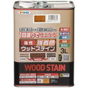 アサヒペン 油性強着色ウッドステイン 3L ライトオーク(代引不可)【送料無料】