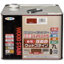アサヒペン 油性強着色ウッドステイン 7L マホガニー(代引不可)【送料無料】