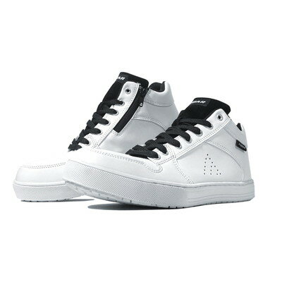 おたふく手袋 FUBAR ワークシューズ ミドルカット サイドファスナー ホワイト25.5cm FB-841(代引不可)..