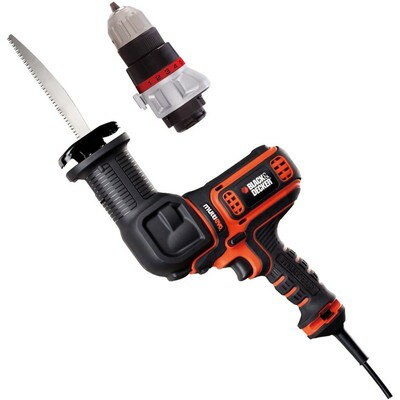 ブラック&デッカー B&D EVOコード式マルチのこぎり+ドリルドライバーヘッド付 EARD800(代引不可)【送料無料】
