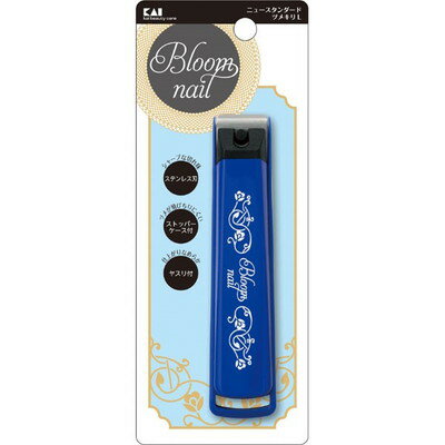 【商品説明】●シャープな切れ味、ストッパーケース・ヤスリ付の直線刃ツメキリ（足の爪に適したLサイズ）。●サイズ：105X23X23mm●重量：54g●材質：刃部・ステンレス刃物鋼/テコ・強化ナイロン、カバーABS樹脂/ストッパー・ポリプロピ...