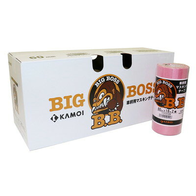 カモ井加工紙 車両塗装用マスキングテープ BIG BOSS 60mm×18m 20巻入 #191255(代引不可)【送料無料】