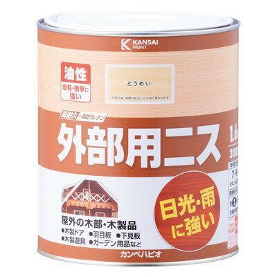 Coating, Repair, Various Materials - カンペハピオ 外部用ニス とうめい 1.6L #00277644001016(代引不可)【送料無料】
