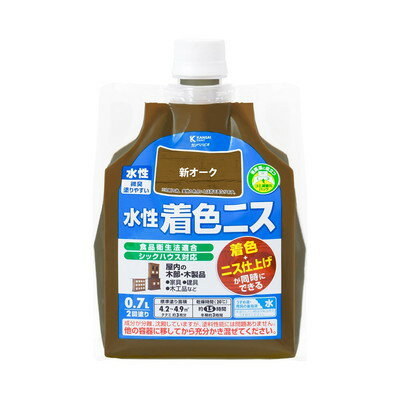 カンペハピオ 水性着色ニス 新オーク 0.7L #00697653631007(代引不可)【送料無料】