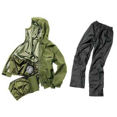 Makku エアレインフォーシーズンスーツ カーキ×ブラック LL AS-933(代引不可)【送料無料】