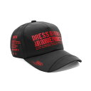 LayLax DRESS AIRBORNE キャップ ブラック×レッド(代引不可)【送料無料】