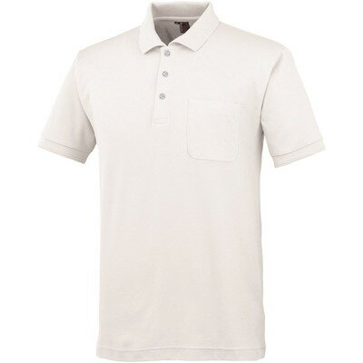 中国産業 Cs 1334-18-S 半袖ポロシャツ シロ S #1334-18-S(代引不可)【送料無料】