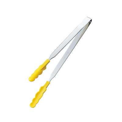 田辺金具 N抗菌耐熱カラートングスリム(大) イエロー 300mm(代引不可)