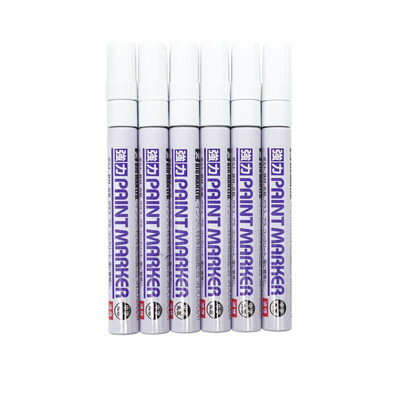 BIGMAN 強力ペイントマーカー 6本組 中字白 TSB-60(代引不可)