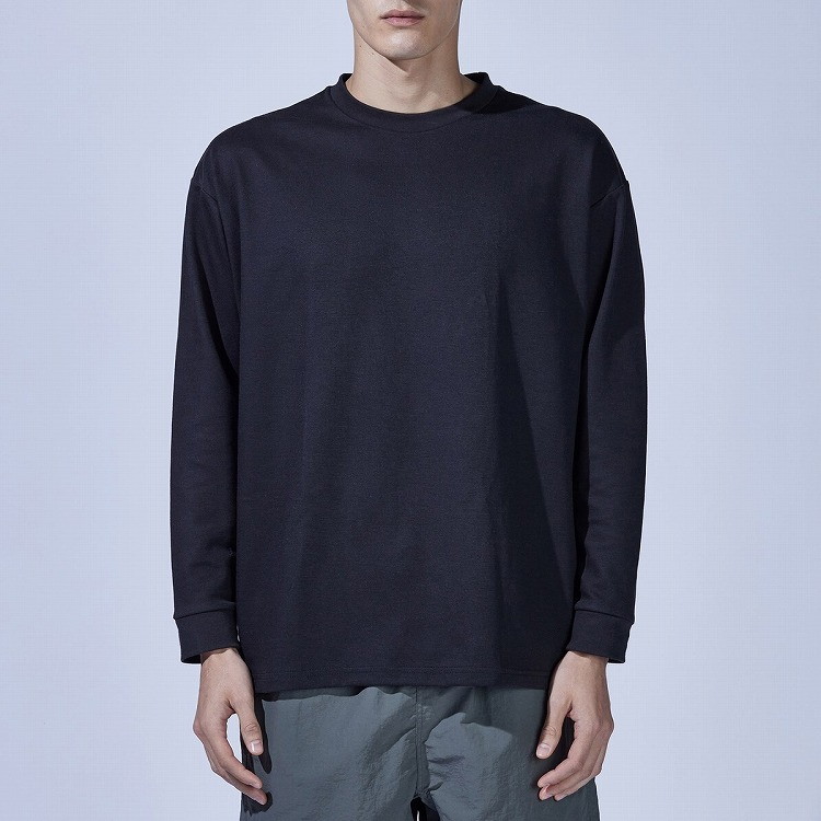 おたふく手袋 FUBAR オーバーサイズ ロングスリーブ クールTシャツ ブラック LL FB-701(代引不可)【送料無料】