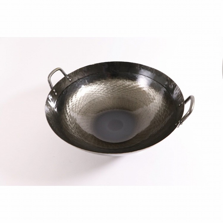 Woks - カンダ 鉄打出四川鍋 45cm #001144(代引不可)【送料無料】