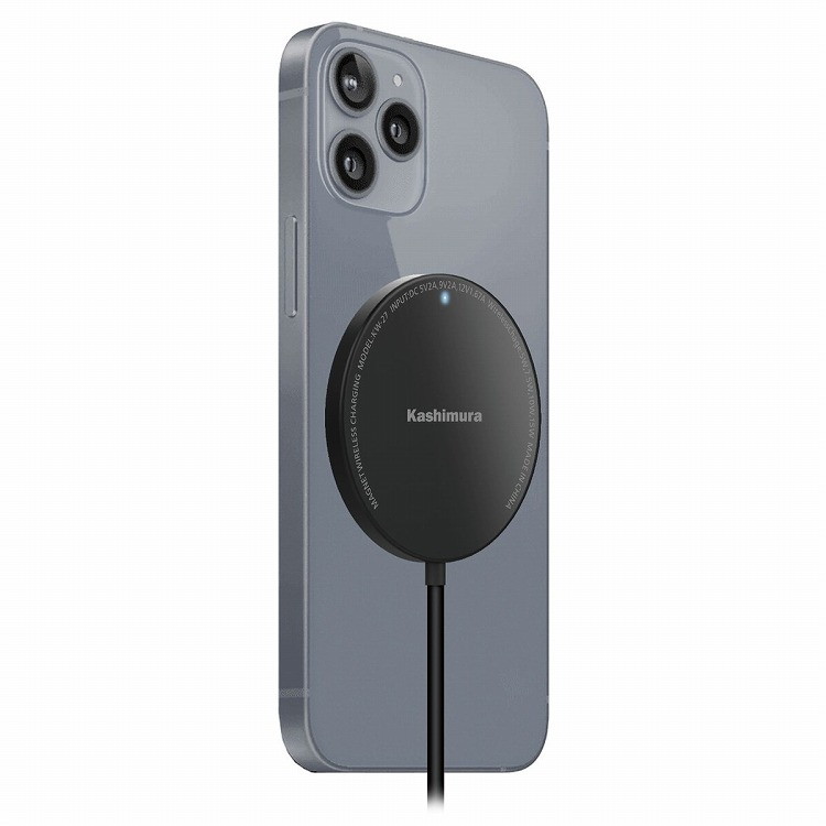 カシムラ マグネットワイヤレス充電器 15W 1m KW-27(代引不可)【送料無料】