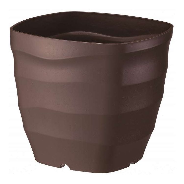 フレグラースクエアポット32型 ダークブラウン 大和プラスチック(代引不可)