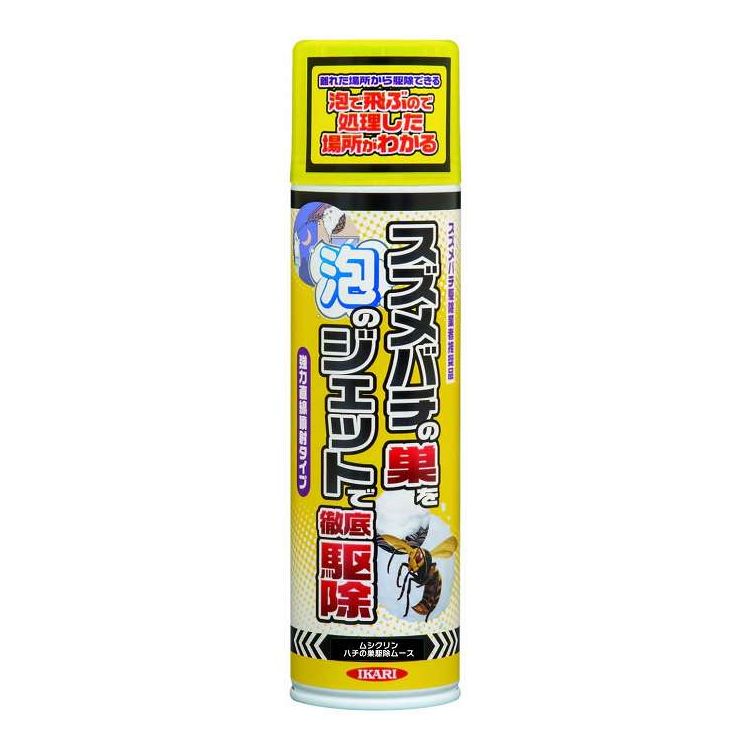 ムシクリン ハチの巣駆除ムース 300ml イカリ消毒(代引不可)【送料無料】