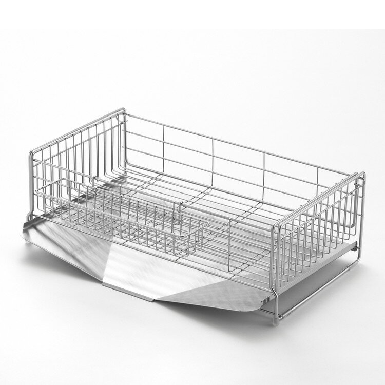 Stainless Goods - シンクサイド幅の広がる水切り(深型) 幅26×奥行47cm ヨシカワ 1306054(代引不可)【送料無料】