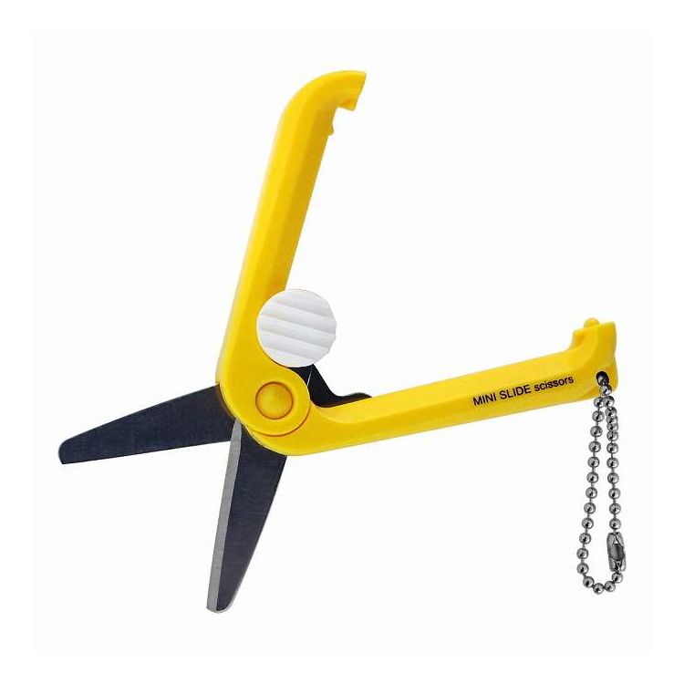 イトー ミニスライドはさみ イエロー ボールチェーン付 18781(代引不可)