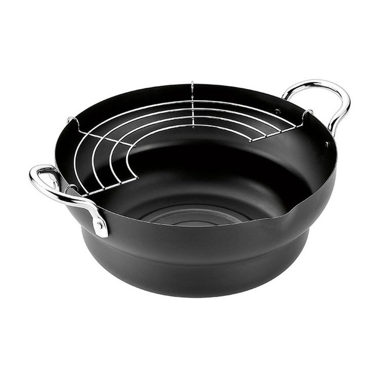 Ih Incompatible - よこやま 共柄天ぷら鍋24cm EJTP-301(代引不可)【送料無料】