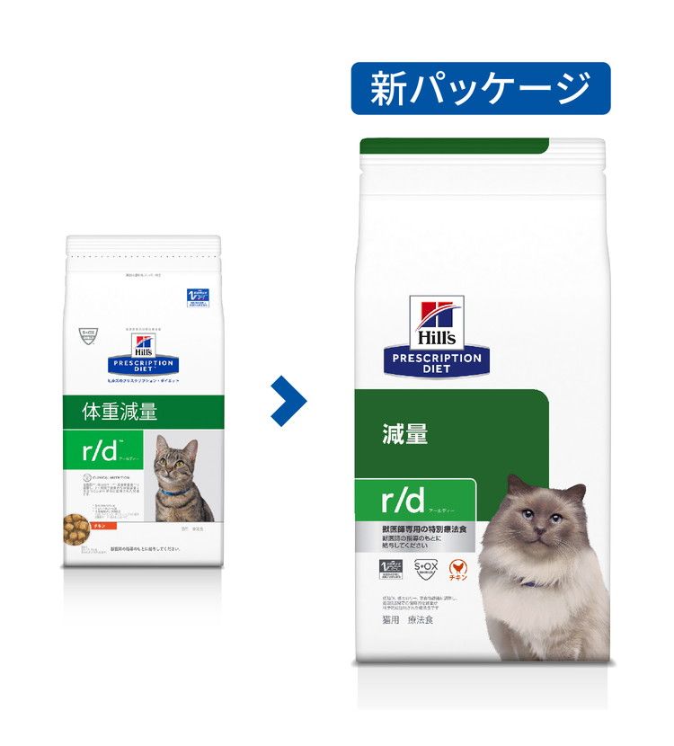 ヒルズ 療法食 猫 猫用 r/d チキン 4kg プリスクリプション 食事療法食 サイエンスダイエット【送料無料】 2